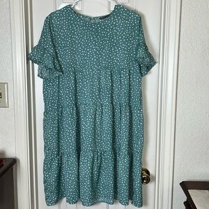 SHEIN • Women’s Dotted Flounce Dress • Size 8/10